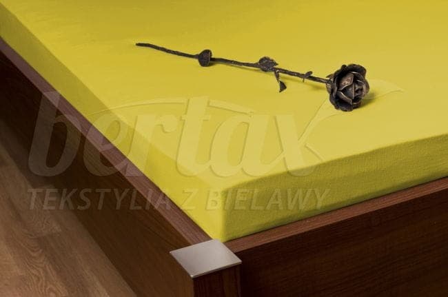 Prześcieradło Z Kory Na Gumkę CYTRYNOWE 140/160x200 - zdjęcie 2