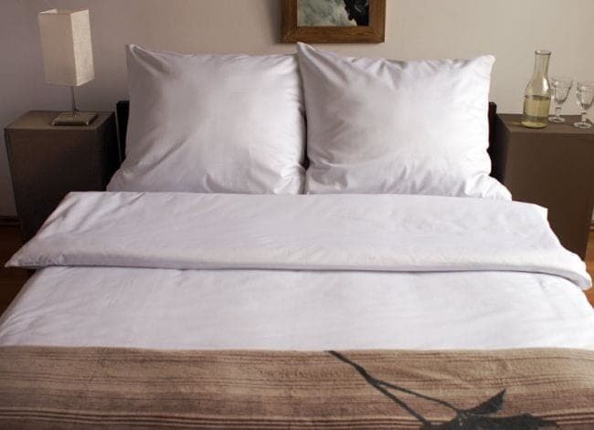 Pościel Hotelowa NORIS BIAŁA Bawełna 100% (140x200 + 70x80 na guziki) - zdjęcie 3