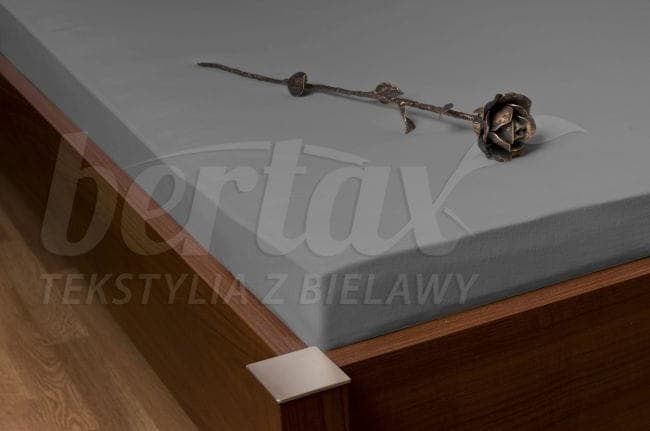 Prześcieradło Z Satyny Na Gumkę SZARE 90/120x200 - zdjęcie 2