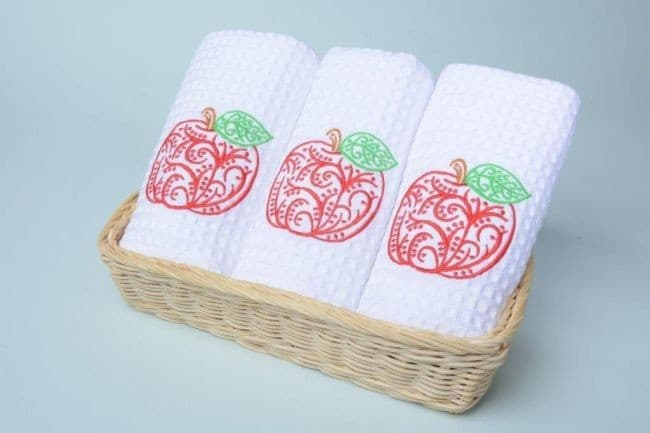 Komplet Ściereczek Jabłuszko 3szt - zdjęcie 2