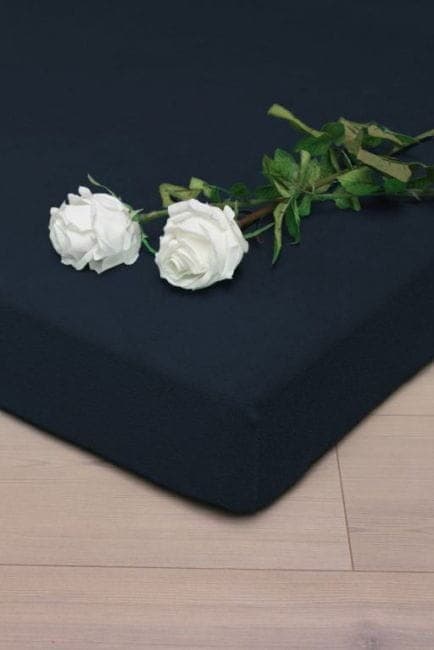 Prześcieradło Frotte z Gumką Ciemny Granat (25) 140x200