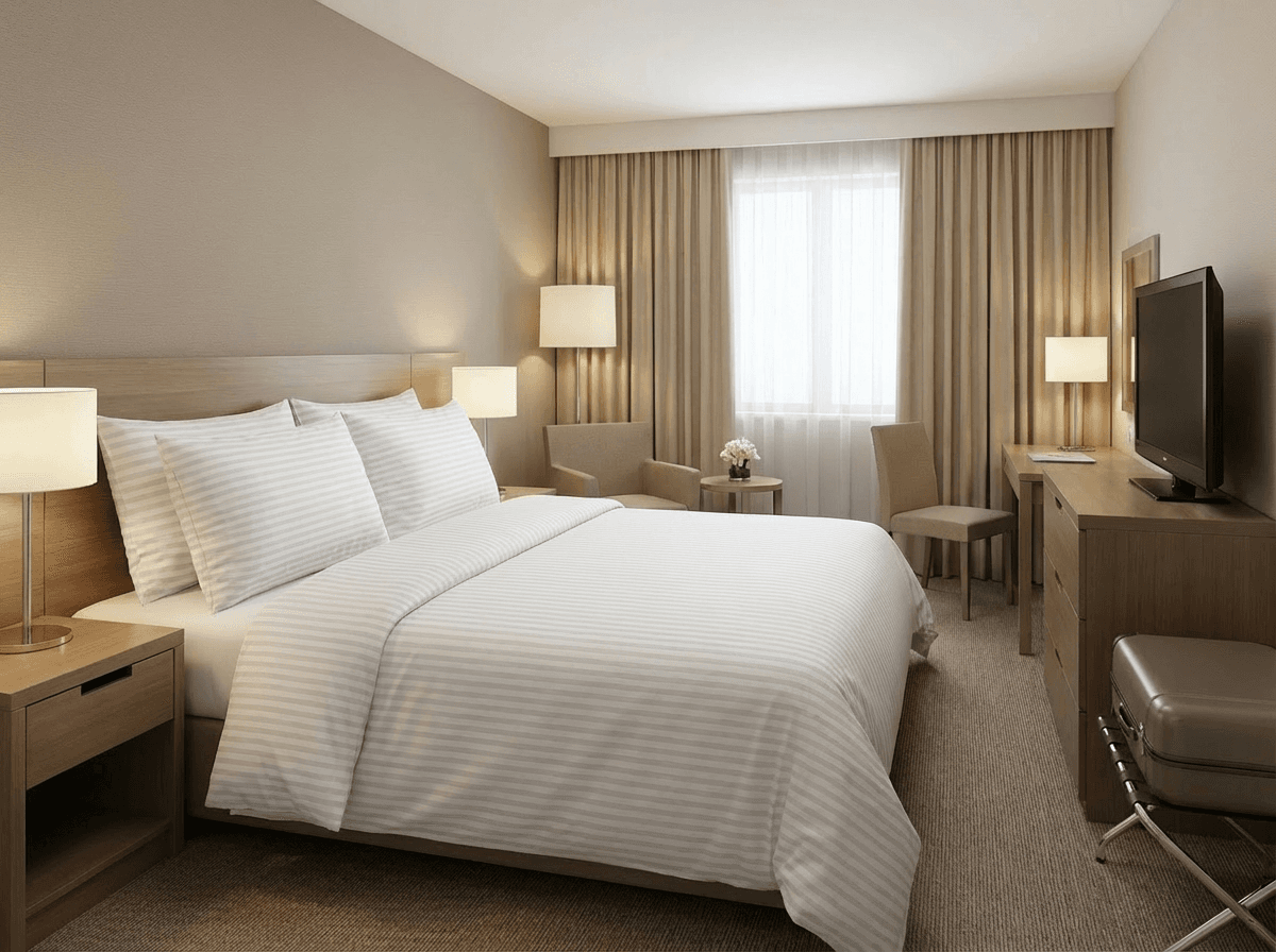 10x Poszwa Hotelowa 160x200cm  Tkane Pasy 1cm BIAŁE