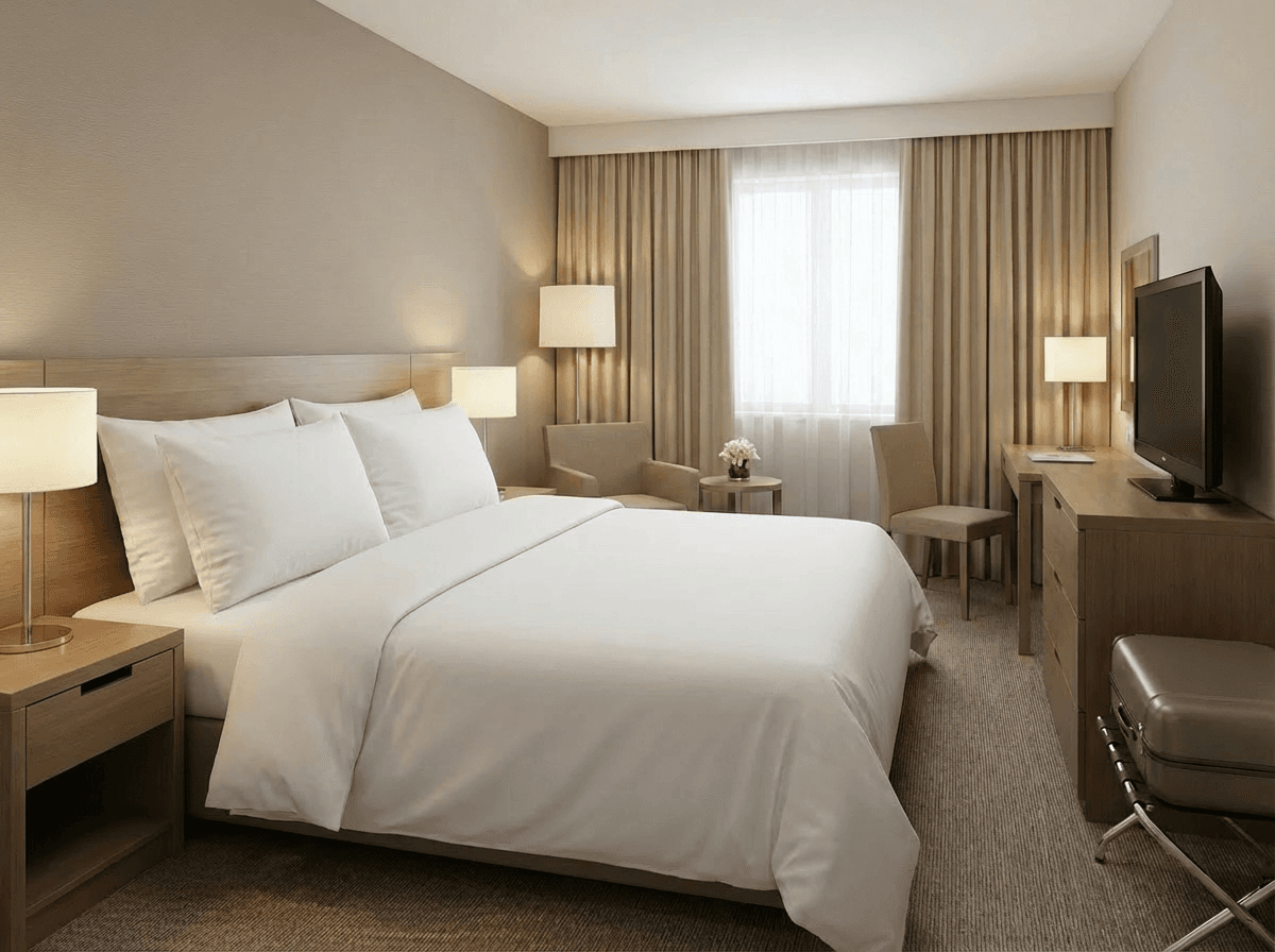 Pościel Hotelowa NORIS BIAŁA Bawełna 100% (140x200 + 70x80 na zakładkę)